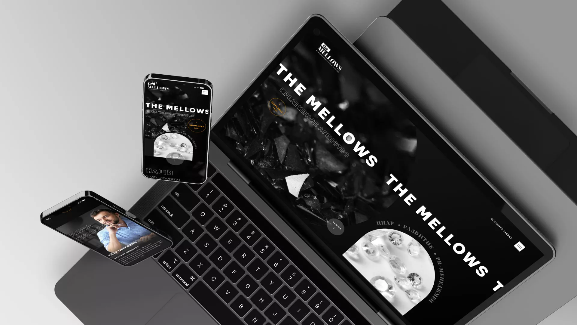 Разработка сайта креативного агентства «The Mellows» в Оленегорске