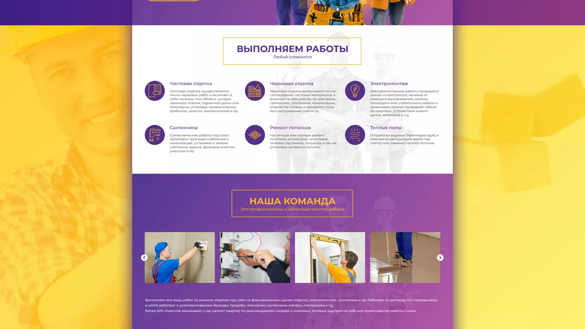 Разработка сайта строительной компании «Милана-Строй» в Оленегорске