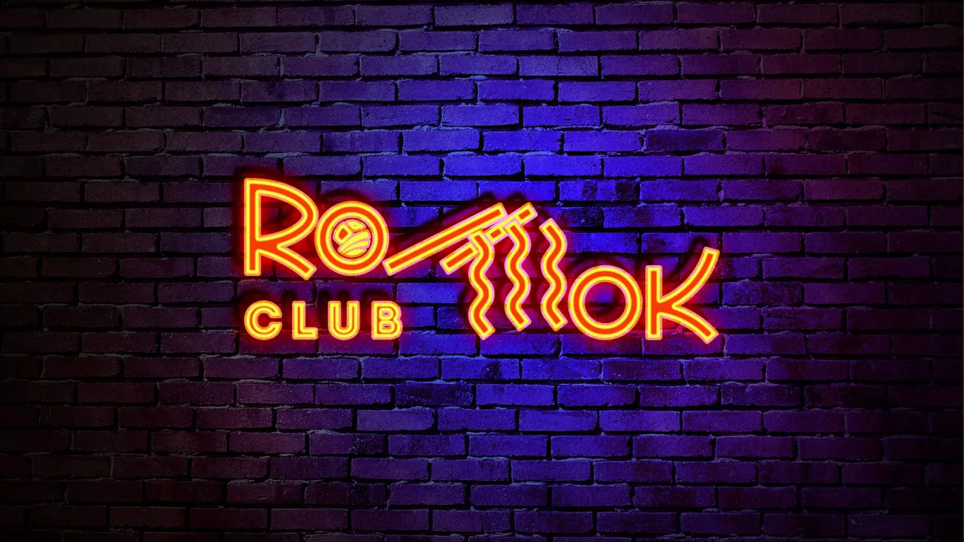 Разработка интерьерной вывески суши-бара «Roll Wok Club» в Оленегорске